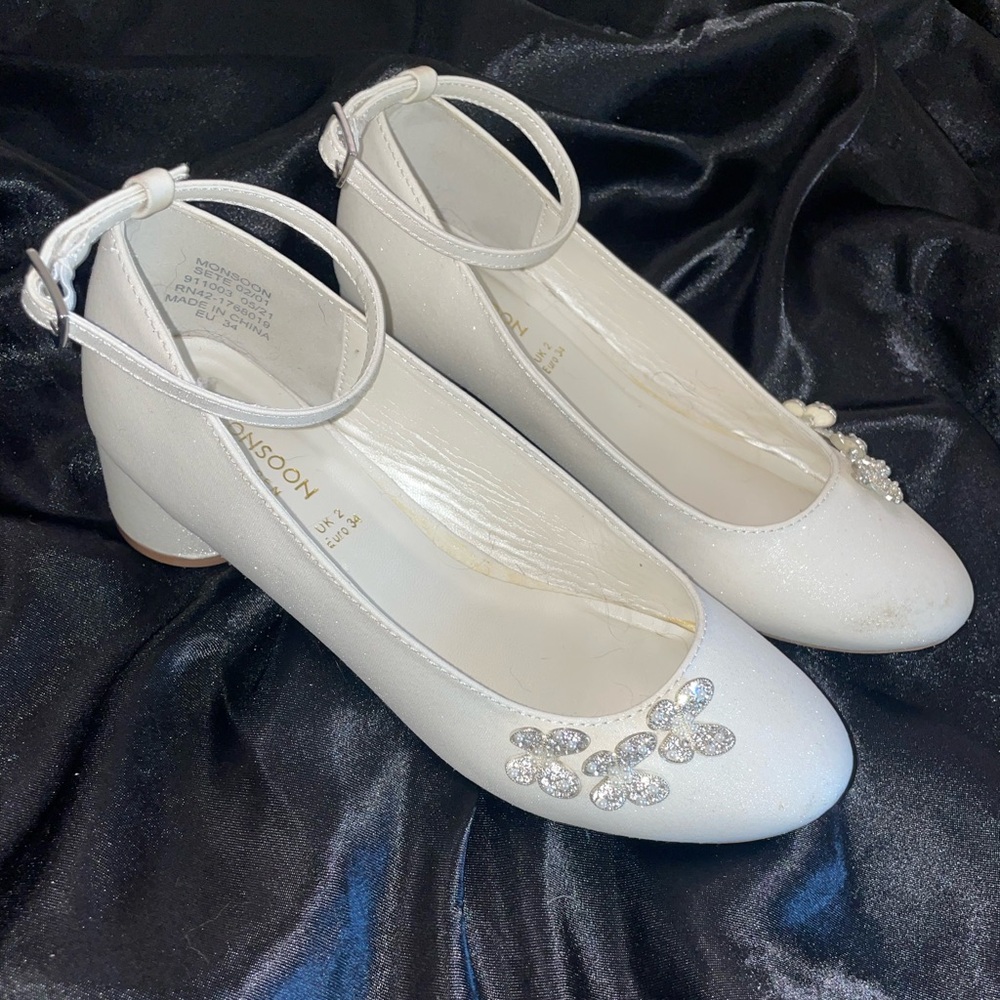 MONSOON London girls heels size Euro 34/ UK 2 US 4